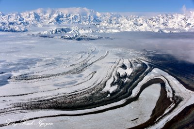 Mt St Elias, Agassiz Glacier, Malaspina Glacier, Wrangell Saint Elias National Park, Alaska  