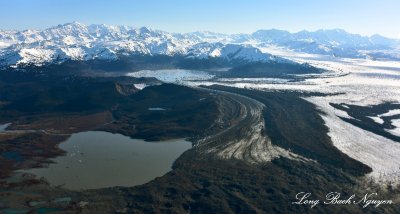 Starodubtsov Lake, Berg Lake, Steller Glacier, Carbon Mountain, Chugach Mt ,Alaska 