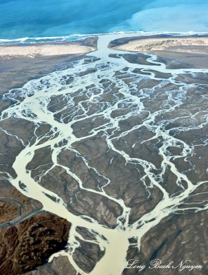 Dangerous River from Harlequin Lake, Gulf of Alaska, Yakutat Foreland, Alaska  