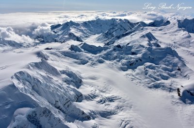 Yahtse Glacier, Robinson Mountains, Wrangell-St Elias National Park, Alaska  