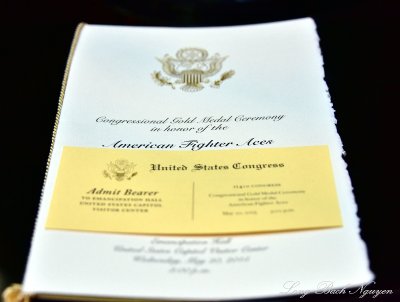 Congressional Gold Medal Ceremony for American Fighter Aces  