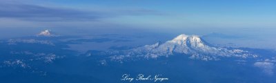 Mount Rainier, Mount Adams, Mt St Helens, Cascade Mountains 
