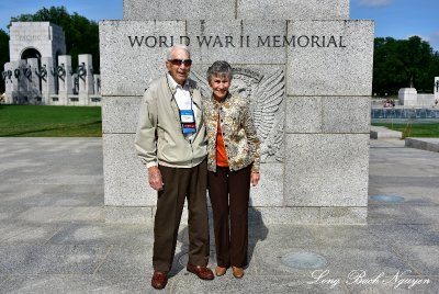 Al and Lenora at World War II Memorial, Washington DC  