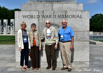 Nancy, Lenora, Al, Charlie, World War II Memorial Washington DC