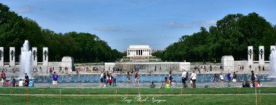 Lincoln Memorial, World War II Memorial,  Washington DC  