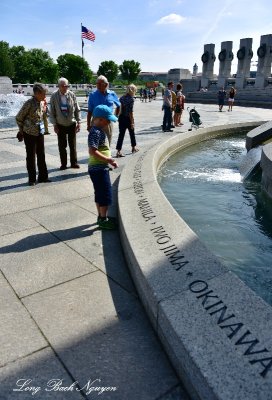Al many battles, Pacific Arch, World War 2 Memorial, Washington DC 