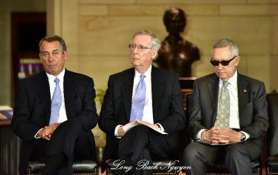 Leaders in Senate and House, Congressional Gold Medal Ceremony, Washington DC  