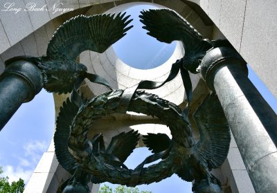 Eagles and Wreath, Pacific Arch, World War 2 Monument, Washington DC  