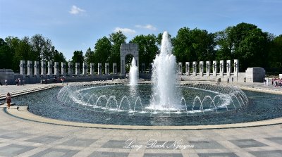 Fountain and Pacific Arch, World War 2 Memorial, Washington DC  