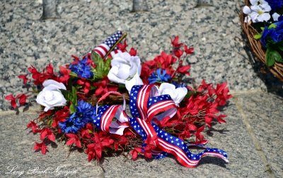 Wreath and Flower, World War 2 Memorial, Washington DC  