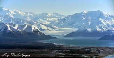  Disenchantment Bay, Hubbard Glacier, Mt Foresta, Mt Seattle, Mt Hubbard, Wrangell-St Elias National Park, Alaska