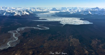 Dangerous River from Harlequin Lake, Yakutat Foreland, Yakutat Glacier, Brabazon Range, Alaska 1090