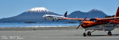 Quest Kodiak in Sitka, Alaska Airlines Boeing 737, Mt Edgecumbe, Sitka, Alaska 