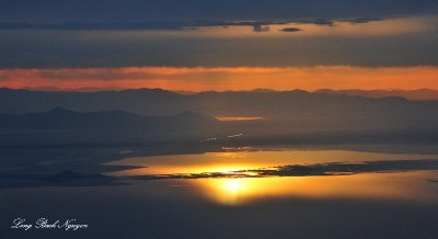 Sunset on Great Salt Lake Utah  