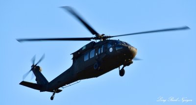 US Army Black Hawk helicopter Boeing Field Seattle  