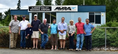 BOPA group picture, Alberni Valley Regional Airport, Vancouver Island, Canada 