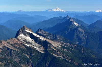 Sloan Peak, Bedal Peak, Mt Pugh, Mount Baker, Mt Shuskan, Twin Sisters, Washington  