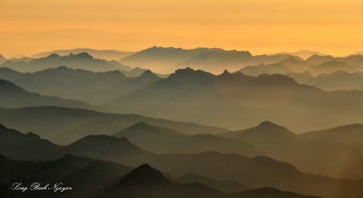 Sunset across Cascade Mountains 2009 