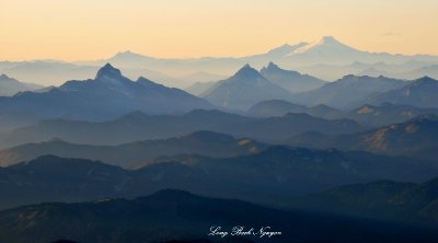 Mount Baker Twin Sisters Sloan Peak Bedal Peak Cascade Mountains Washington  