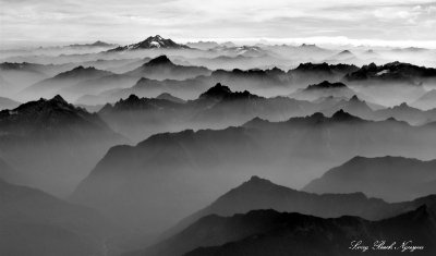 Glacier Peak and Smoky Cascade Mountains Washington   