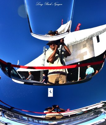 Selfie on Ferrari Monterey Car Auction California 