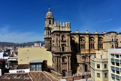 Malaga Cathedral and Skyline  