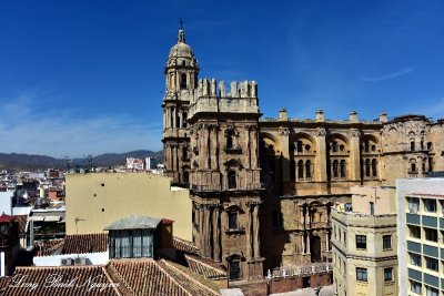 Malaga Cathedral and Skyline