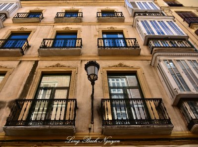 Balconies in Malaga Spain   
