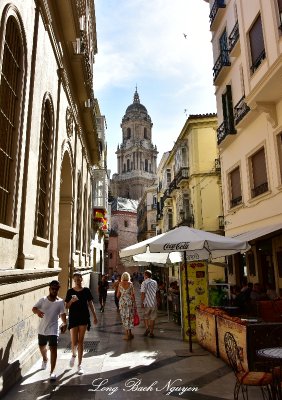 Calle San Agustin Malaga Cathedral Spain   