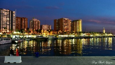 Malaga Marina and Harbor Spain