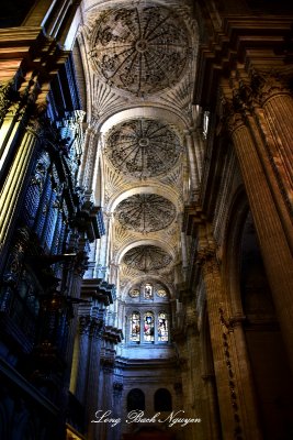 Nave of Malaga Cathedral Spain  
