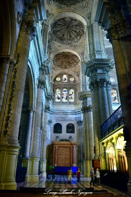 Charlie and Nancy in Malaga Cathedral
