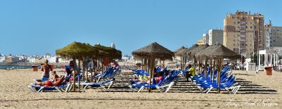 Beach in Cadiz Atlantic Ocean Spain  