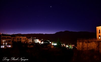 Twilight Hour in Ronda Spain   