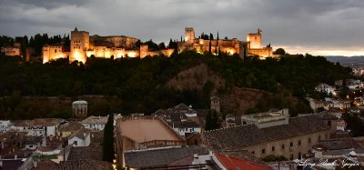 Alhambra and El Albaicin Granada Spain  