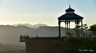Scenic view and valley at Alameda Del Tajo Ronda 