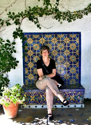 Katherine at La Casa del Rey Moro House of the Moorish King, Ronda    