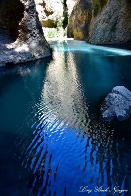 Blue Water of Rio Guadalevin, El Tajo Canyon, Ronda