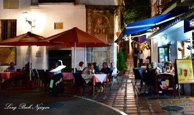 Dinner in Orange Square Old, Marbella 