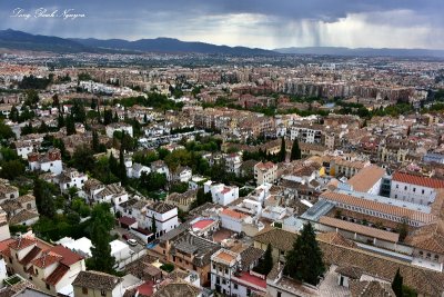 Granada from Hotel Alhambra Palace, Spain   