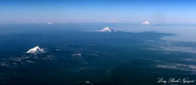 Mt Jefferson, Mt Hood, Mt St Helens, Mt Rainier, Mt Adams, Volcanic Peaks  