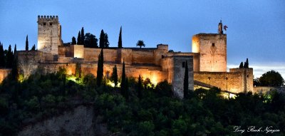 The Tribute Tower, The Vela Tower, Alhambra, Granada, Spain   