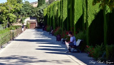 Visitors to Low Garden, The Generalife Gardens, Alhambra, Granada 135  