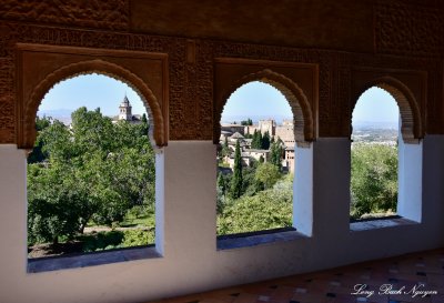 Decorative Arch Window, St Mary Church of the Alhambra, Alhambra, Spain 285 