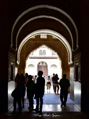 Entrance to The Embajadores Hall, The  Comares Tower, Alhambra, Granada 832  