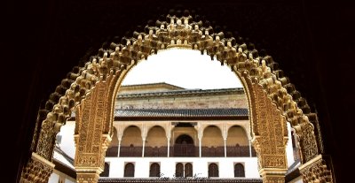 Muqarbas on The Comares Tower, Alhambra, Granada 847  