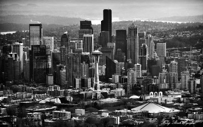 Seattle, Space Needle, Pacific Science Center, EMP, Lake Washington, Washington 283  