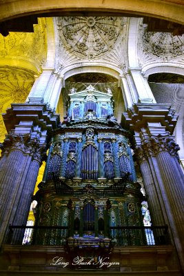 Organ in Malaga Cathedral, Spain 282a  