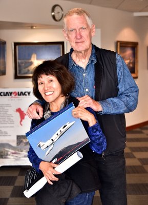 Pbase Friends Jim and Josefina at Clay Lacy Aviation Seattle