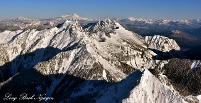 Three Fingers, Whitehorse Mountain, Twin Sister, Mount Baker, Mount Shuksan, Cascades Mountain, Washington 062 